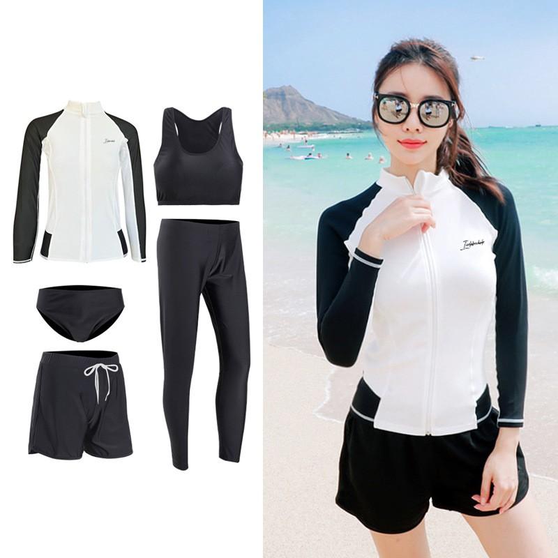 Wetsuit Rash Guard Long Sleeve Short Pants Quick Dry Sun Protection Men Women Surfing Diving Swimming