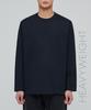 MUSINSA STANDARD Heavyweight Relaxed Crew Neck Long Sleeve T-Shirt [Navy]