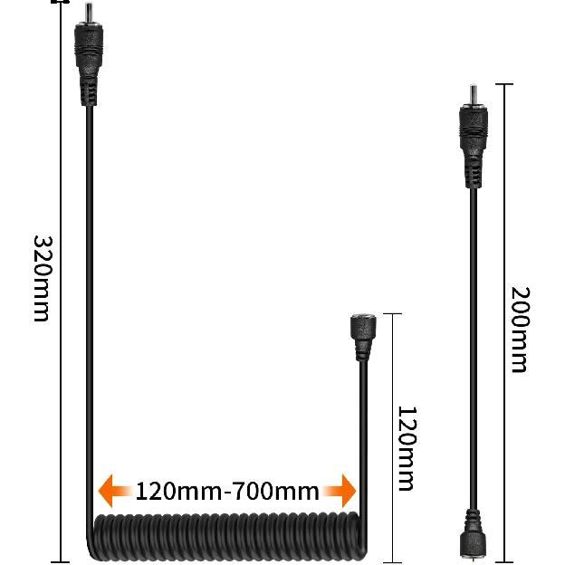 Magnetic Power Cord, Snowmobile Helmet Heated Shield Cord for Heated Most Electric Shields, Helmet, Visor Port