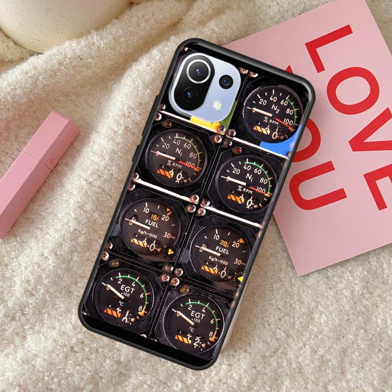 Aviation Aeroplane Pilot Cockpit Case For POCO X5 X3 X4 F5 Pro F3 F4 GT C40 M5s Phone Cover For Xiaomi 13 11T 12T Pro 12 Lite