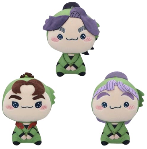 Nintama Rantaro Mochipiko Plush Toys, 10th Series, Complete Set of 3: Igazaki Sonbei, Urakaze Tounai, Santanda Kazuma