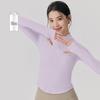 Ladies' Slim-Fit Long Sleeve Yoga Top: Stand Collar, Half Zip, Perfect for Autumn/Winter Pilates & Fitness.