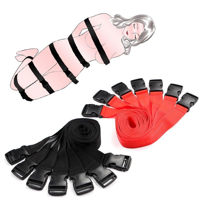 Sex Rope Restraint SM Slave Bondage Sex Toy Sexope Adjustable Handcuff Strap 18+ Couple Adult Erotic Game Rope 7PCS Set
