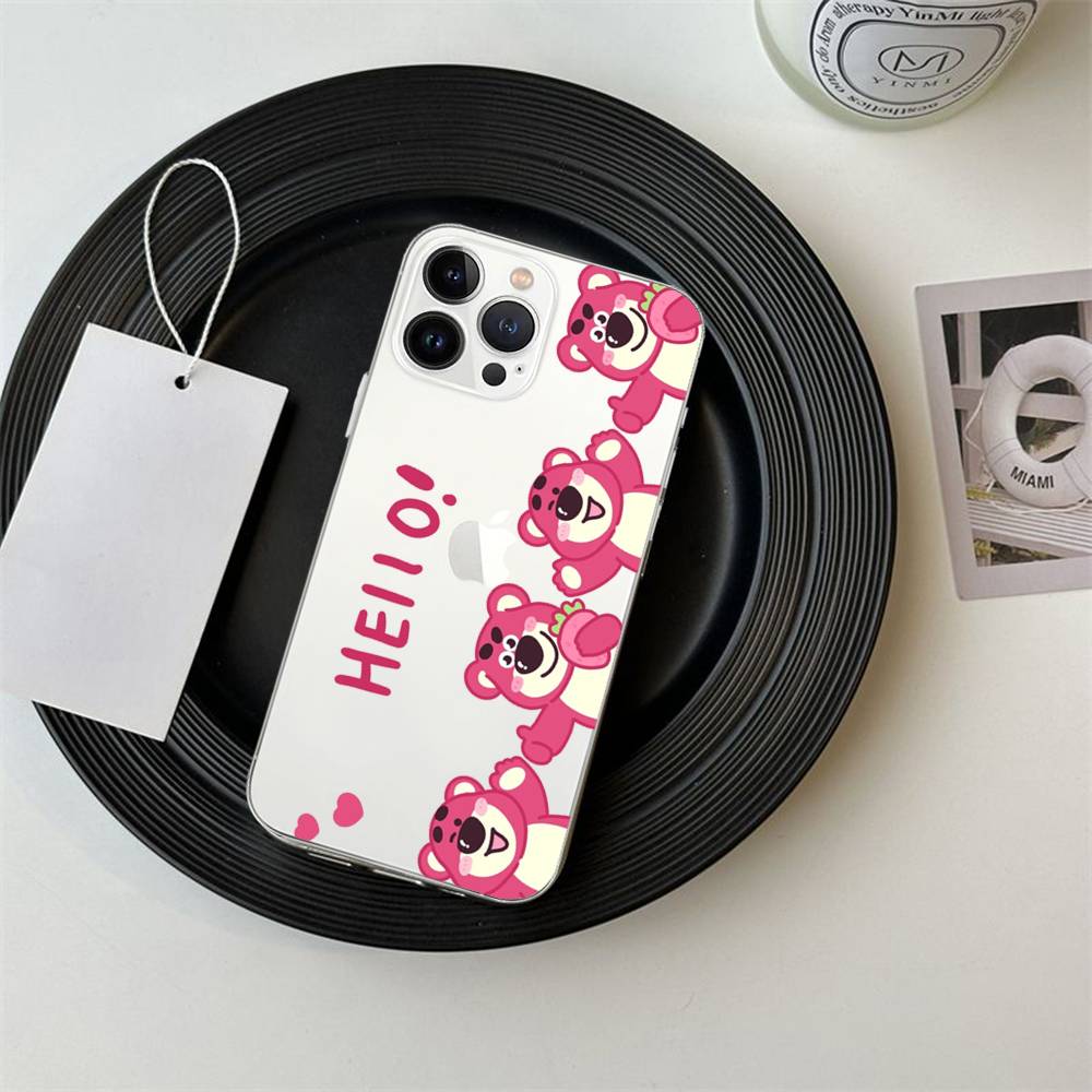 Cute L-Lotso Phone Case For IPhone 17/16/15/11/13/14 Pro Max Plus/X/Xr/Xs Max/12mini Air Transparent Clear
