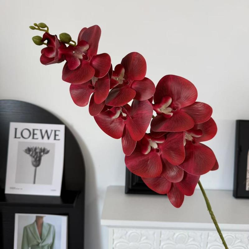 Künstliche Schmetterlingsorchidee Kunstblumen für Heimdeko Wohnzimmer Hotel Fenster Hochzeitsarrangement