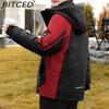 BITCED Outdoor Windbreaker Jacket - Unisex Style Windproof Thickened Padded Coat Mountaineering Couples' Down-Filled Cotton Jacket