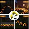 1/3 Head Solar Sunflower LED Light Outdoor Waterproof Garden Lawn Wedding Christmas Party Decoration Solar Powered Garland Lamp