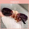 Y2k Metal Oval Sunglasses With Rainbow Silver Lenses For Streetwear And Party Fashion