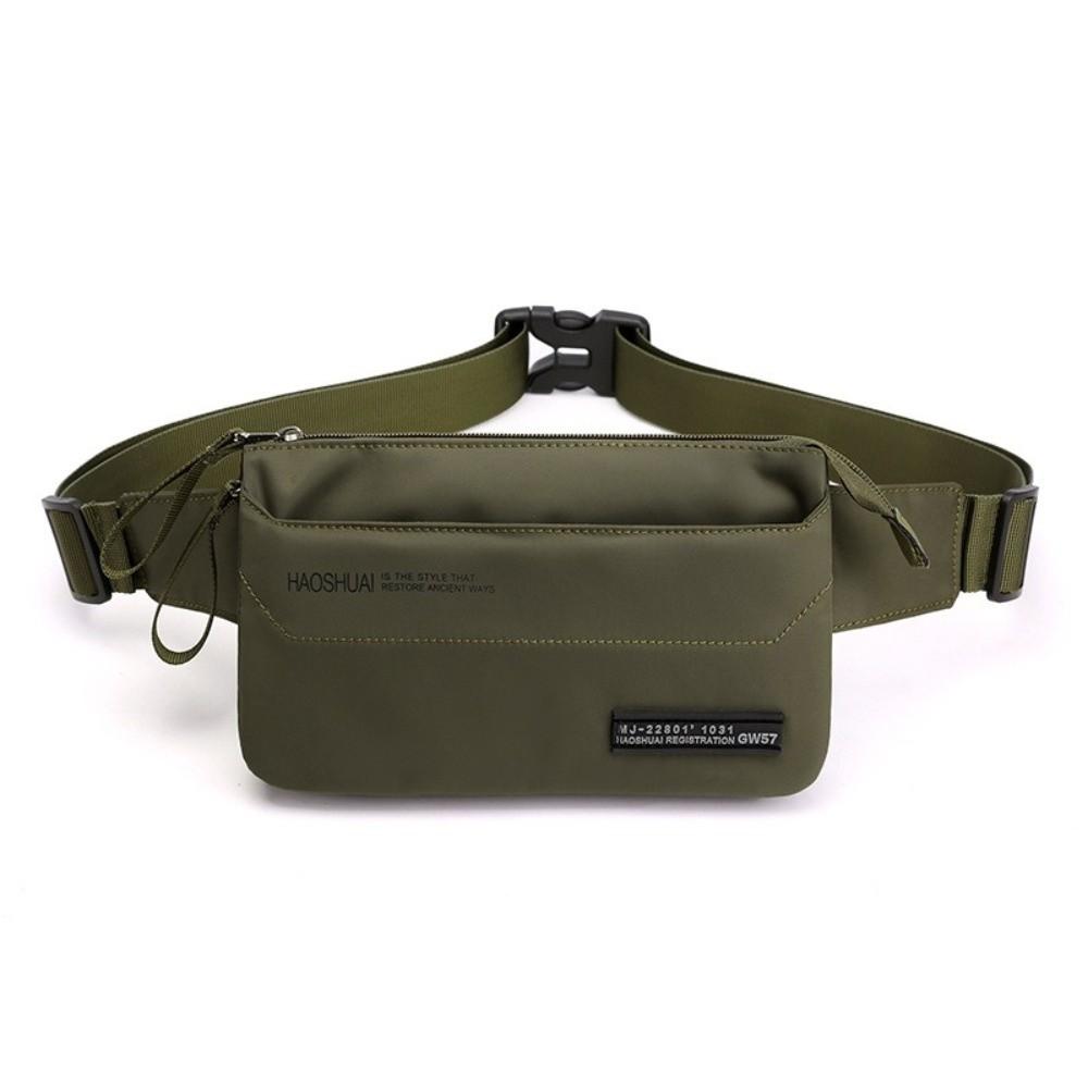Large Capacity Men Fanny Pack Anti Splash Nylon Sling Shoulder Bag Casual Men's Chest Bag Travel