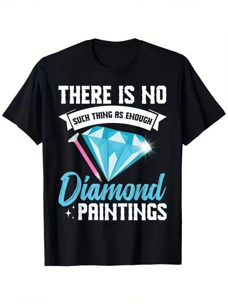 Interesting and Strange Design Sense American Heavy Cotton Printed Short Sleeve Loose Comfortable Casual Round