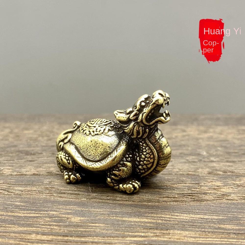 

Brass Brass Dragon Turtle Ornament yellow Brass Decorative Ornaments Home Decoration Home