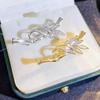 1Pc Creative Bamboo Brooch Fashionable and Exquisite Pin Charm Trend Shining Jewelry Accessories Party Festival Gift Souvenir