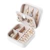 Korean Style Travel Jewelry Box with Mirror for Earrings and Rings