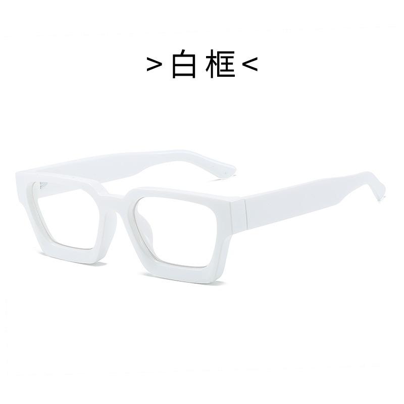 Yellow Square Glasses Women Fashion Oversized Clear Lens Eyeglasses Female Vintage Big Frame Computer Goggles Eyewear Spectacle