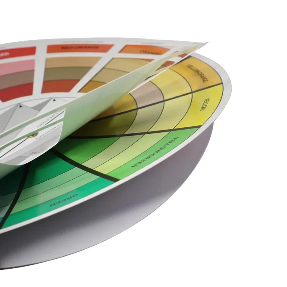 Rueda de Colores Creativa, Guía de Aprendizaje para Mezclar Pinturas, Herramienta de Enseñanza para Clases de Arte de Maquillaje, Pintura, Tatuaje, Tablero de Mezcla de Colores