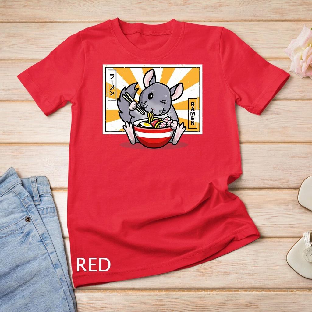 Unisex T-Shirt Chinchilla with Ramen T-Shirt for Chinchilla Lovers