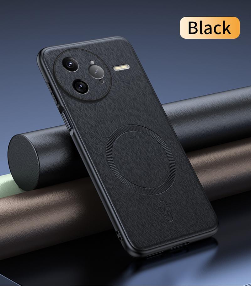 For Redmi K80 Pro Case Magnetic Leather Shield Cover For Redmi K80 Pro High Quality Anti-Fingerprint Non-Slip PC+TPU