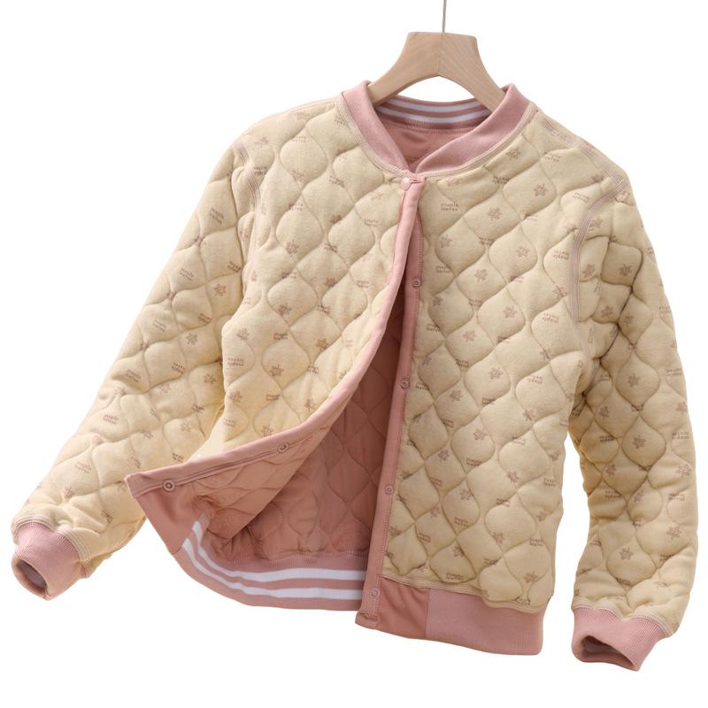 Winter-Schuluniform für Kinder: Warme gesteppte Baumwolljacke für Jungen (Sekundarstufe I und II) - Hauskleidung Top