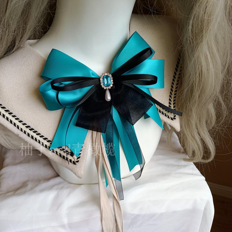 Dark Lolita Bow Hairpin Lolita Hair Accessories Hairclip Headgear Cos Collar Flower Hatsune Cosplay Accessories