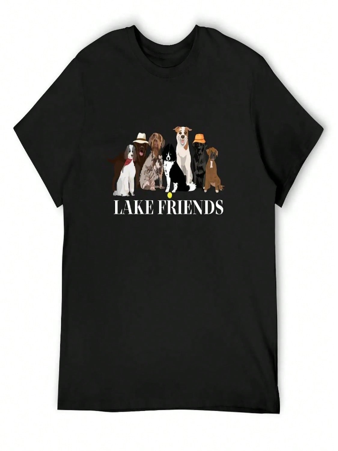 LAKE FRIENDS 2024 T-Shirt T-Shirts Man Anime Shirt Vintage Shirts Graphic Tee unisex S разноцветный