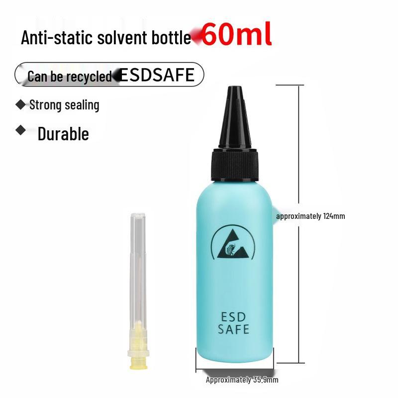 Anti-static Alcohol Dispensing Bottle with Syringe for Phone Repair and Cleaning
