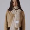 SILN Long cloud boucle knit muffler (OAT BEIGE)