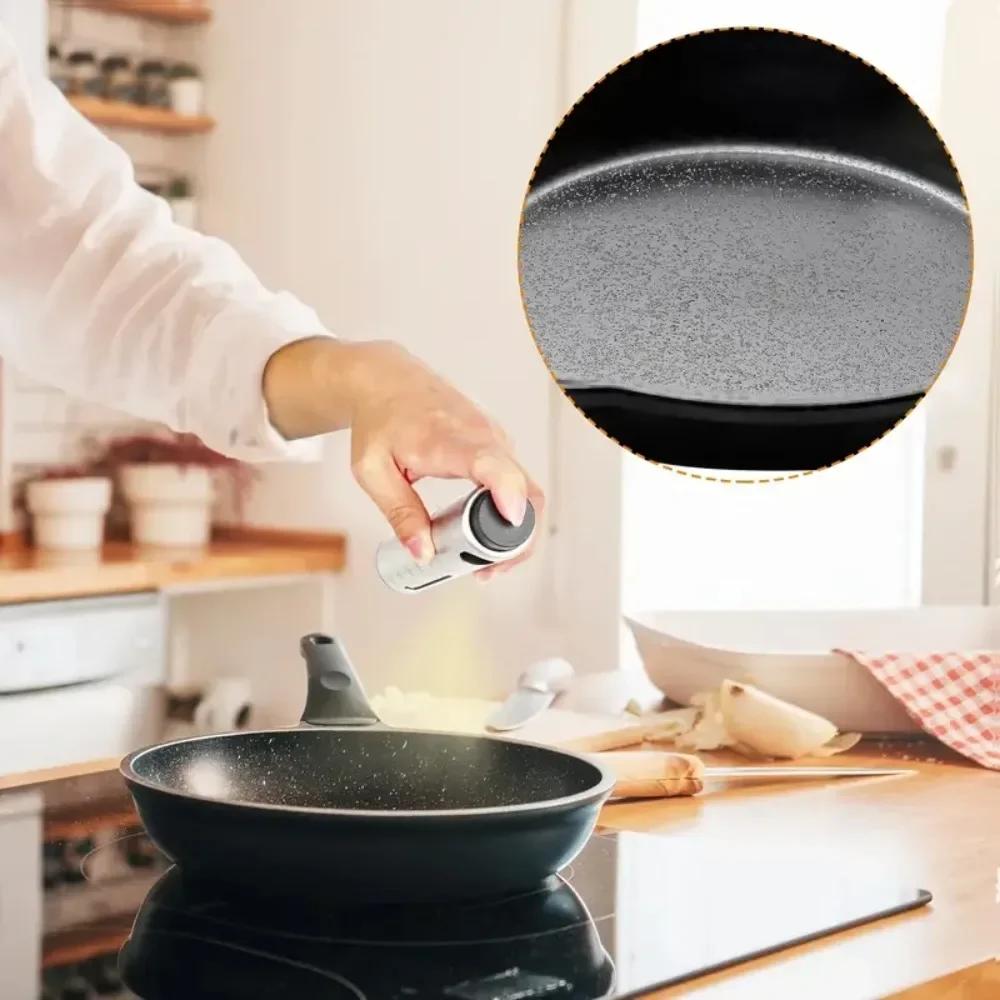 100ml cooking stainless steel leak-proof oil and gas frying pan barbecue pan seasoning bottle with scale barbecue spray bottle