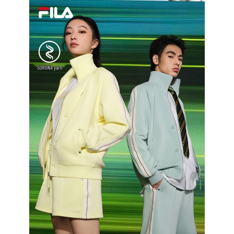 FILA Unisex Knit Long Sleeve Lapel Jacket 2XL