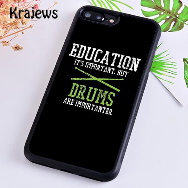 Krajews Musikinstrument Trommel Handyhülle Cover Für iPhone 14 5 6s 7 8 plus X XR XS 11 12 13 pro max Samsung S21 S22 ultra Plus