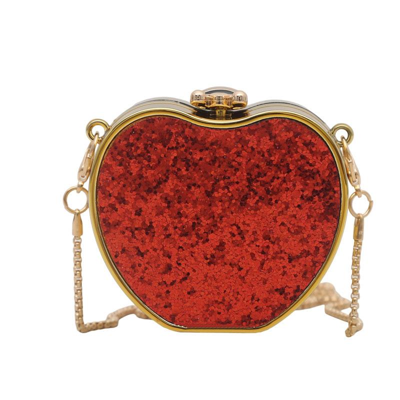 Acrylic Mouth Red Envelope 2025 New European and American Sequined Shoulder Bag Women's Versatile Chain Crossbody Mini Box Bag