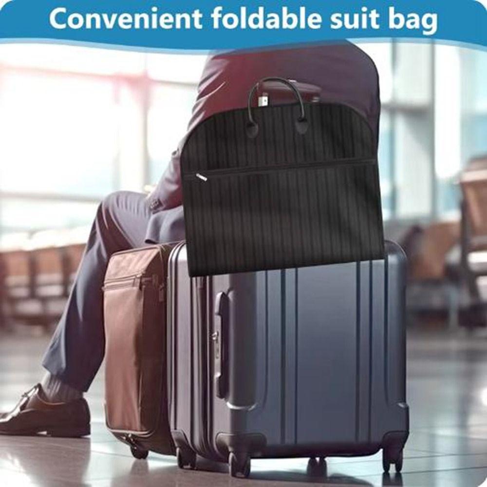 60X100cm Clothes Dress Carrier Bag Folding Suit Cover Bag High End Garment Protection Case Men