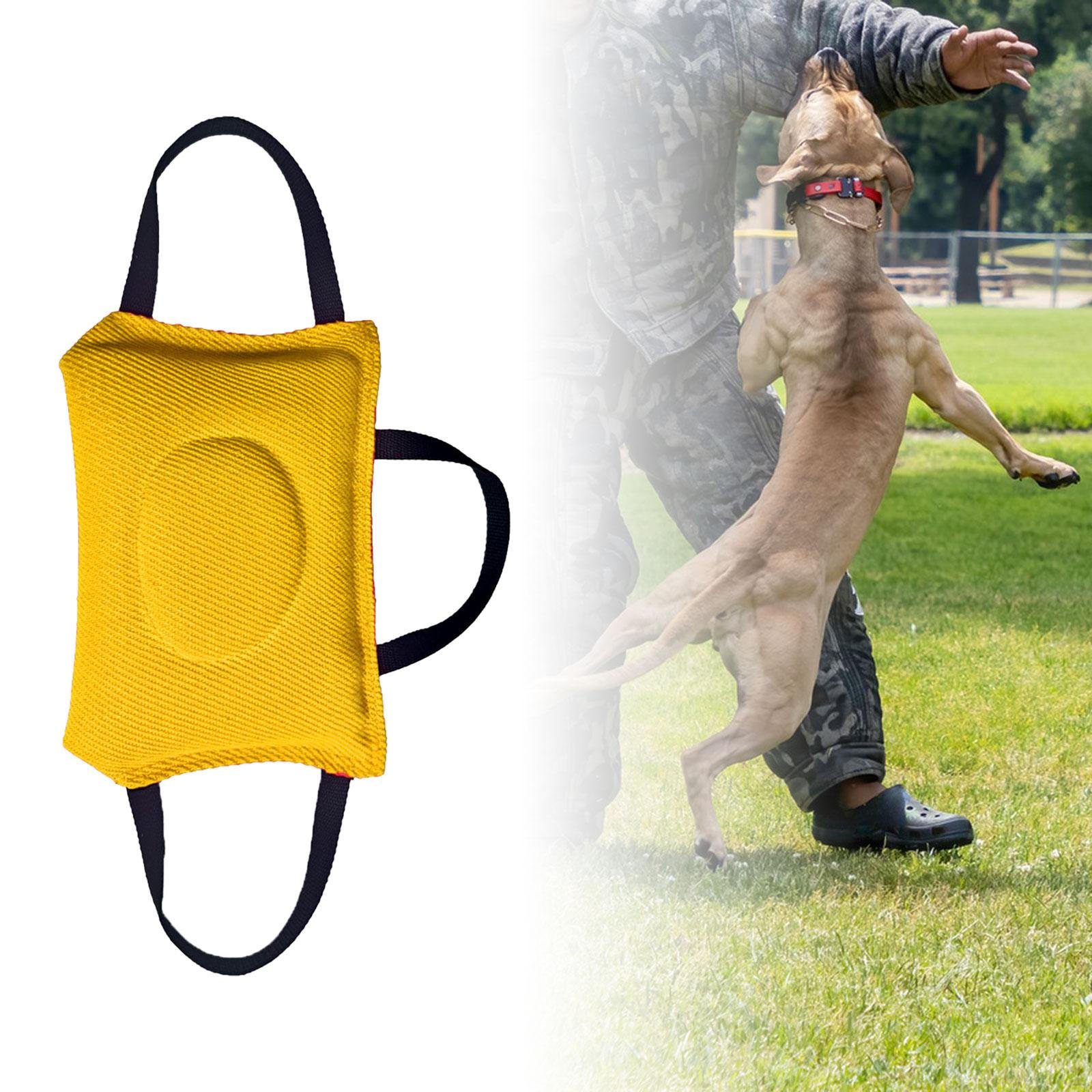 

Укусная подушка для собак, интерактивный игровой инструмент, обучающая подушка для средних домашних животных жёлтый