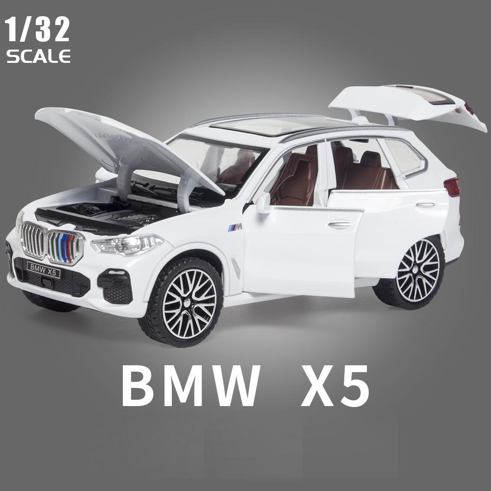1:32 BMW X5 SUV Legierung Off Road Diecast Modell Simulation Sound Licht Spielzeug Trendiges Dekorationsobjekt Geburtstagsgeschenk Für Freunde