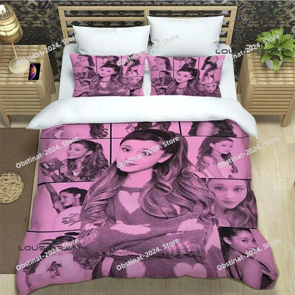 Singer Ariana grande Bedding Set Printed single Comforter Quilt Bed Cover Duvet Cover Pillow Case 3 Pieces Sets Kids Adult Size