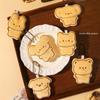 1/2Pcs Cute Cartoon Simulation Biscuit Bear Plush Pendant Keychain Kawaii Stuffed Doll Backpack Pendant Decorative Accessories