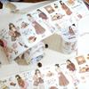 1roll Cartoon Girl Character Tape Stickers, Artistic Design for Hand Account DIY & Journal Decoration