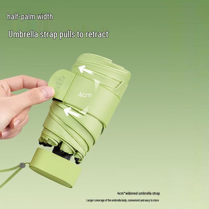 Beneath the Umbrella Portable UV Protection Six-Fold Sun/Rain Umbrella