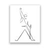 Freddie Mercury Silhouette Disegno a Linee Stampe d'Arte Bianco e Nero Poster Minimalista Immagini da Parete Musicali Pittura su Tela Decorazione