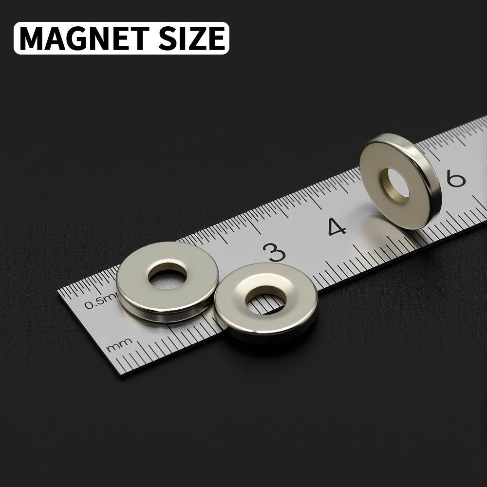 15x3-5mm Powerful with holes Neodymium Magnet N35 NdfeB Permanent Magnetic imanes Round Super Strong Fridge Magnets DIY