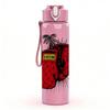 1PC Boxing Glove Art Print 750ml Color Plastic Sports Water Bottle Leakproof Flip Straw Lid Suitable for Sports Office Home Use