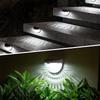 Led Solar Fence Lights Outdoor Waterproof Wall Lights Corrugated Lights For Fence Terrace Garden Path Decorative Lights