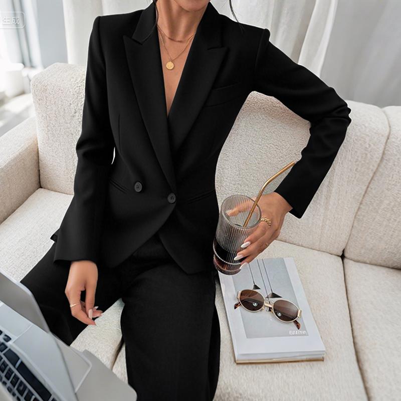 ZANZEA Damen Freizeit Revers Langarm Dünne Strickjacke Tops