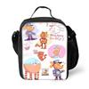 Dog Man Themed Lunch Bag Kids - PVC Insulated Crossbody Shoulder Street Style School Accessory