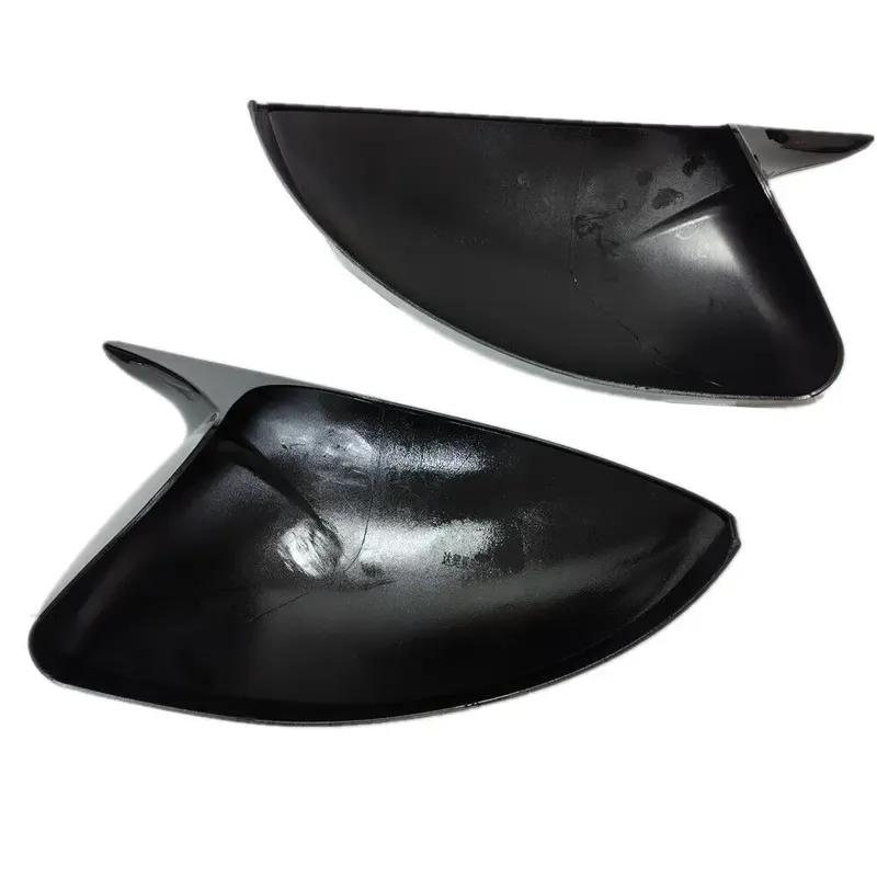 For Dacia Sandero -2024 Car Sticker Rearview Side Mirror Cover Wing Cap Exterior Door Rear View Case Trim Carbon Fiber Look