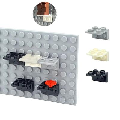 20pcs Figures Stand Base Plate 99207 Bracket 1x2 2x2 Inverted Building Blocks DIY Figure Standing Display Bracket Assemble Brick Toys