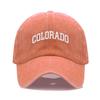 Cappellino da baseball unisex in morbido cotone con ricamo LETTERA COLORADO Regolabile Unisex Cappellini Sportivi Casual per Donne Uomini