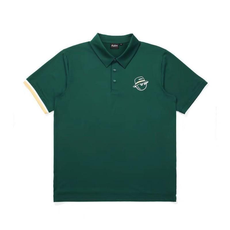 Mens Golf Polo Shirt Short Sleeve Quick Dry Stretch Breathable White Sport T-Shirt