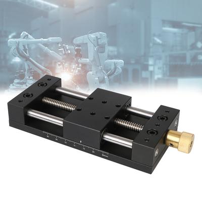 Precision Sliding Table Manual Translation Displacement Station Fine‑Tuning Linear Stage Platform Sliding Table X-Axis 40x70mm