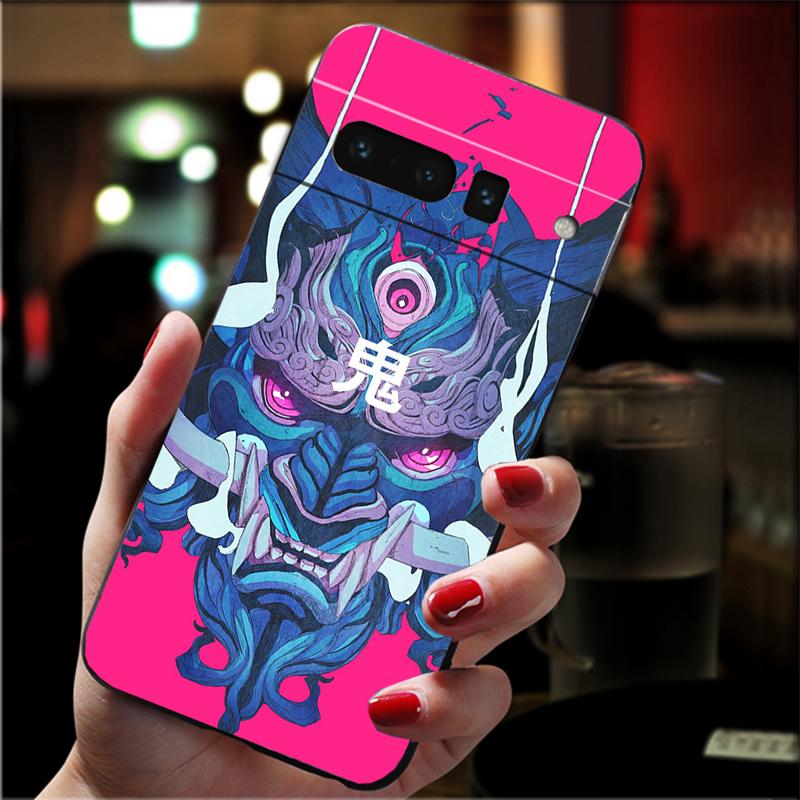 

Oni Mask Japan Art Phone Case For Google Pixel 10 9 Pro XL 9A 8 7 6 Pro Pixel 8A 7A 6A Pixel 8 7 6 5 Google Pixel 9a