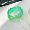 SHIXIN Luxury Colourful Chunky Acrylic Wide Bracelets for Women Creative Geometric Irregular Stackable Cuff Bangle Y2K Accessory